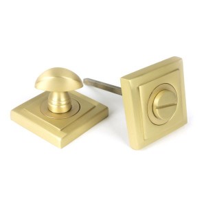 From The Anvil - Satin Brass Round Thumbturn Set (Square) 50883
