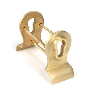 From The Anvil - Satin Brass 50mm Euro Door Pull (Back to Back fixings) 50899
