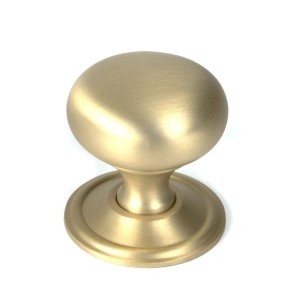 From The Anvil - Satin Brass Mushroom Cabinet Knob - 38mm 50930