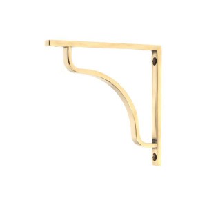 From The Anvil - Aged Brass Abingdon Shelf Bracket 150 x 150mm 51086