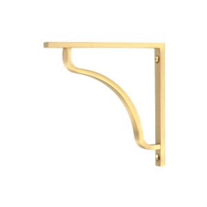From The Anvil - Satin Brass Abingdon Shelf Bracket 150 x 150mm 51087