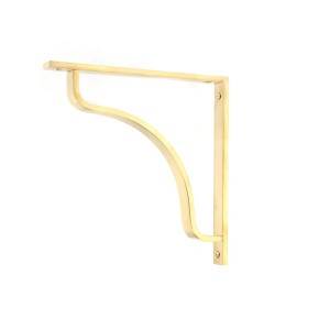 From The Anvil - Polished Brass Abingdon Shelf Bracket 200 x 200mm 51095