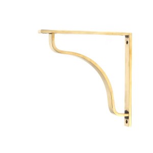 From The Anvil - Aged Brass Abingdon Shelf Bracket 200 x 200mm 51096