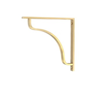 From The Anvil - Satin Brass Abingdon Shelf Bracket 200 x 200mm 51097