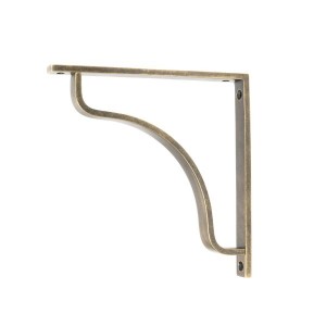 From The Anvil - Burnished Brass Abingdon Shelf Bracket (200mm x 200mm) [51098]
