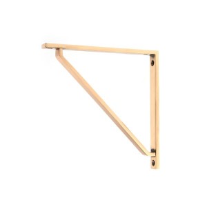 From The Anvil - Polished Bronze Barton Shelf Bracket 200 x 200mm 51123