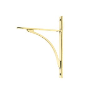 From The Anvil - Aged Brass Apperley Shelf Bracket 260 x 200mm 51126