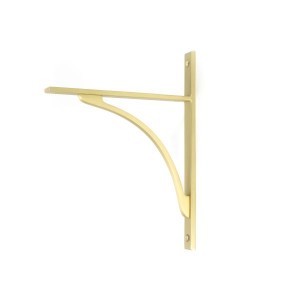 From The Anvil - Satin Brass Apperley Shelf Bracket 260 x 200mm 51127