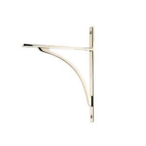 From The Anvil - Polished Nickel Apperley Shelf Bracket 260 x 200mm 51131