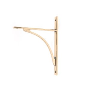 From The Anvil - Polished Bronze Apperley Shelf Bracket 260 x 200mm 51133
