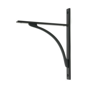 From The Anvil - Matt Black Apperley Shelf Bracket 260 x 200mm 51134
