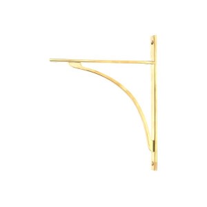 From The Anvil - Polished Brass Apperley Shelf Bracket 314 x 250mm 51135