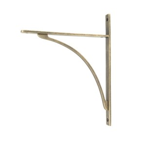 From The Anvil - Burnished Brass Apperley Shelf Bracket (314mm x 250mm) [51138]