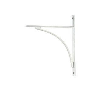 From The Anvil - Satin Chrome Apperley Shelf Bracket 314 x 250mm 51140