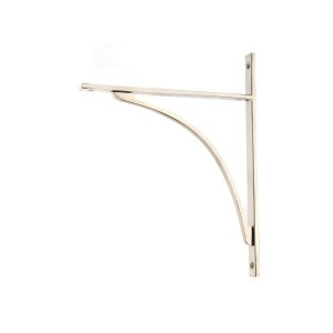 From The Anvil - Polished Nickel Apperley Shelf Bracket 314 x 250mm 51141