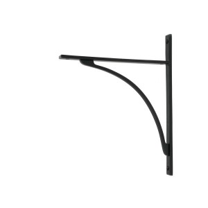 From The Anvil - Matt Black Apperley Shelf Bracket 314 x 250mm 51144