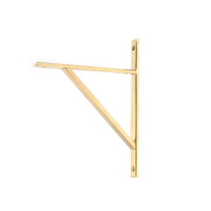 From The Anvil - Polished Brass Chalfont Shelf Bracket 260 x 200mm 51145