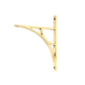 From The Anvil - Aged Brass Tyne Shelf Bracket 260 x 200mm 51166