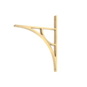 From The Anvil - Satin Brass Tyne Shelf Bracket 260 x 200mm 51167