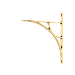 From The Anvil - Aged Brass Tyne Shelf Bracket 314 x 250mm 51176