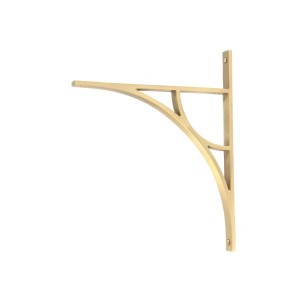 From The Anvil - Satin Brass Tyne Shelf Bracket 314 x 250mm 51177