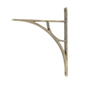From The Anvil - Burnished Brass Tyne Shelf Bracket (314mm x 250mm) [51178]