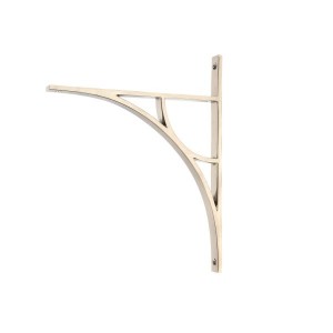From The Anvil - Polished Nickel Tyne Shelf Bracket 314 x 250mm 51181