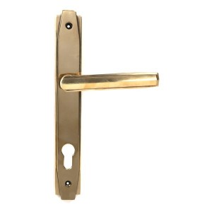 From The Anvil - Aged Brass Art Deco Slimline Lever Espagnolette Lock Set 51186