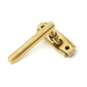 From The Anvil - Aged Brass Art Deco Lever On Rose Set 51192