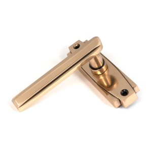 From The Anvil - Polished Bronze Art Deco Lever On Rose Set 51196