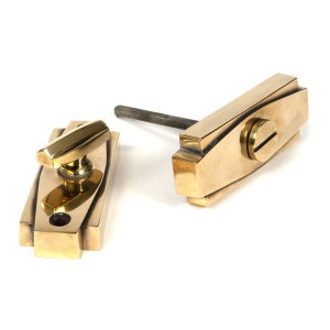 From The Anvil - Aged Brass Art Deco Thumbturn 51204