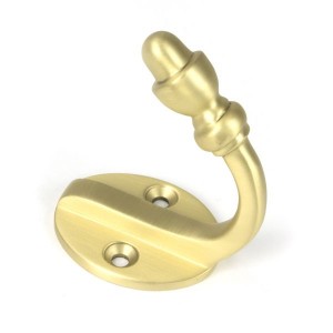 From The Anvil - Satin Brass Coat Hook 51300