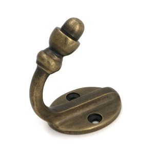 From The Anvil - Burnished Brass Coat Hook [51301]