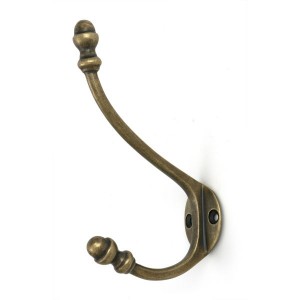 From The Anvil - Burnished Brass Hat & Coat Hook [51303]