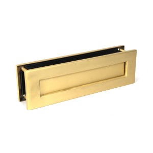 From The Anvil - Satin Brass Traditional Letterbox 51308
