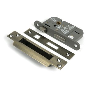 From The Anvil - Aged Brass 2.5inch 5 Lever BS Sash Lock [51336]