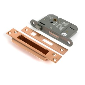 From The Anvil - Polished Bronze 3inch 5 Lever BS Sash Lock [51352]