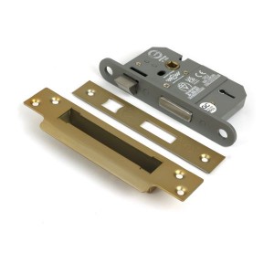 From The Anvil - Satin Brass 2.5inch 5 Lever BS Sash Lock KA [51357]