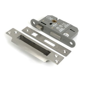 From The Anvil - Satin Chrome 2.5inch 5 Lever BS Sash Lock KA [51360]