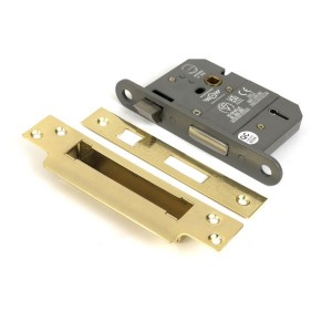 From The Anvil - Polished Brass 3inch 5 Lever BS Sash Lock KA [51365]