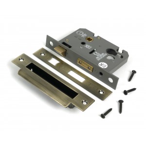 From The Anvil - Aged Brass 2.5 inch Euro Profile Sash Lock [51376]