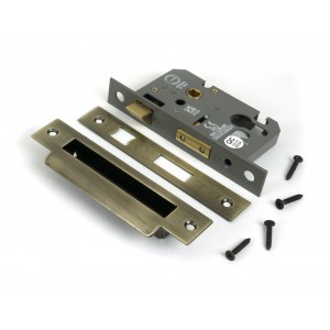 From The Anvil - Aged Brass 3 inch Euro Profile Sash Lock [51386]