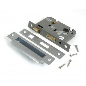 From The Anvil - Satin Chrome 3 inch Euro Profile Sash Lock [51390]