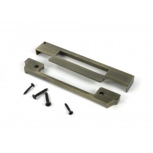 From The Anvil - Aged Brass 1/2 inch Rebate Kit for Euro Sash Lock [51396]