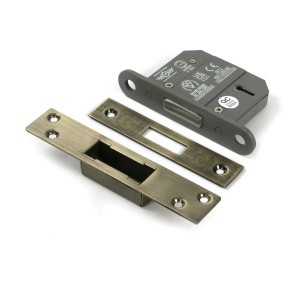 From The Anvil - Aged Brass 2.5inch 5 Lever BS Dead Lock [51406]