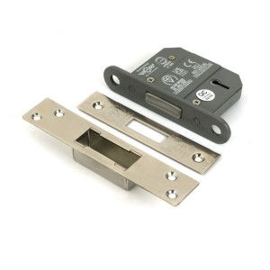 From The Anvil - Polished Nickel 2.5inch 5 Lever BS Dead Lock [51408]