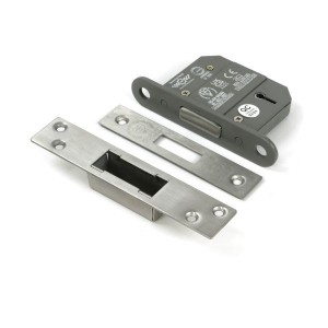 From The Anvil - Satin Chrome 2.5inch 5 Lever BS Dead Lock [51410]