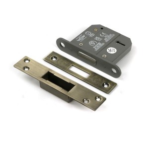 From The Anvil - Aged Brass 3inch 5 Lever BS Dead Lock [51418]