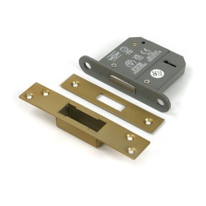 From The Anvil - Satin Brass 3inch 5 Lever BS Dead Lock [51419]