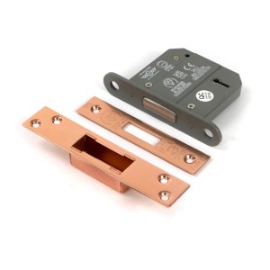 From The Anvil - Polished Bronze 3inch 5 Lever BS Dead Lock [51424]